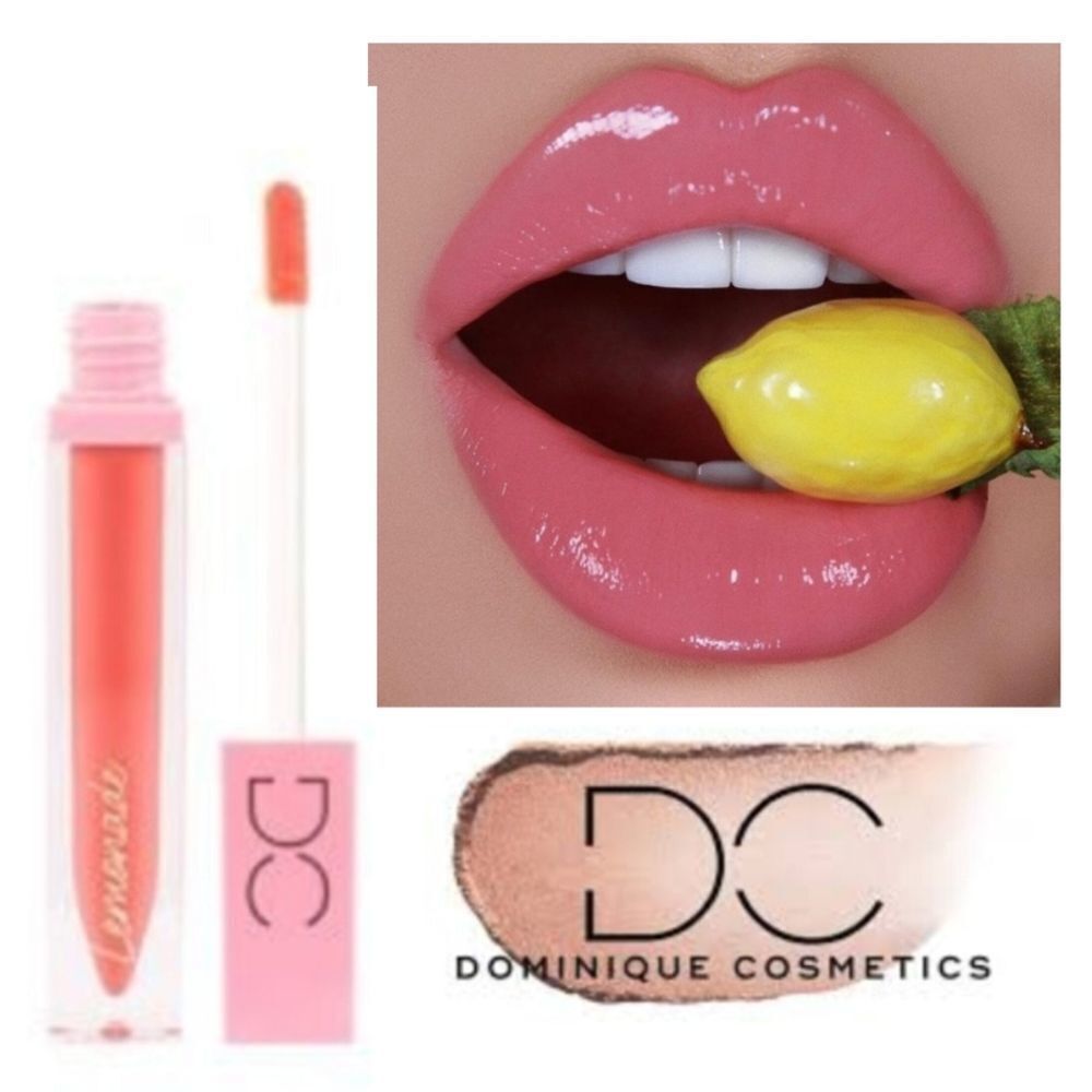 Dominique Cosmetics Lip Gloss In Strawberry Lemonade - Milky Pink